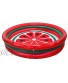 66inch Watermelon Kiddie Pool Big Size Paddling Pool for Toddlers Baby 3 Rings Wading Swimming Pool,Garden Backyard Outside Activity,Blow Up Play Center