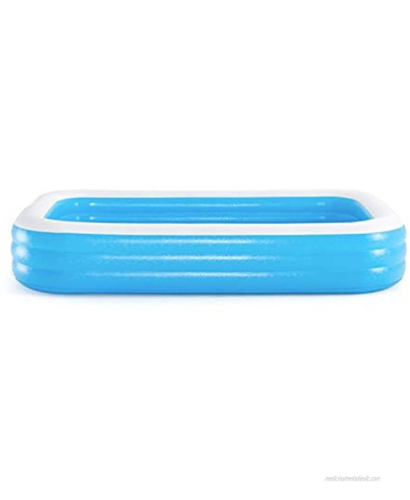 Bestway 54009E H2OGO Rectangular Inflatable Set 10ft x 22in | Above Ground Pool Blue