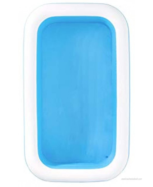Bestway 54009E H2OGO Rectangular Inflatable Set 10ft x 22in | Above Ground Pool Blue