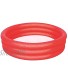 H2OGO! 3 Rings Kiddie Pool for Toddler Kids Swimming Pool Inflatable Baby Ball Pit Pool Red 60"