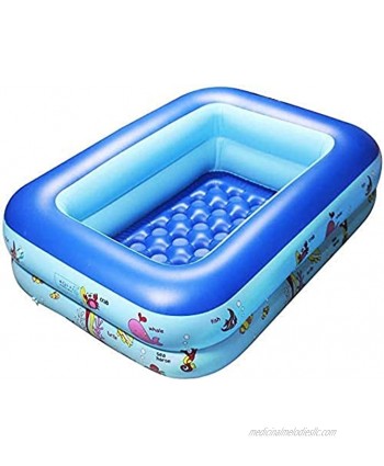 Inflatable Baby Swimming Pool Family Swimming Center Rectangular Durable Friendly PVC Portable Outdoor Indoor Children Basin Bathtub Kids Pool Water Play Ball Pool Pit