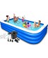 Inflatable Pool for Kids 120x72x22in Swimming Pool for Adults,Easy Blow up Pool for Kids Kids Pool with Pump Inflatable Pools for Backyard,Family Outdoor,Garden,Summer Water Party