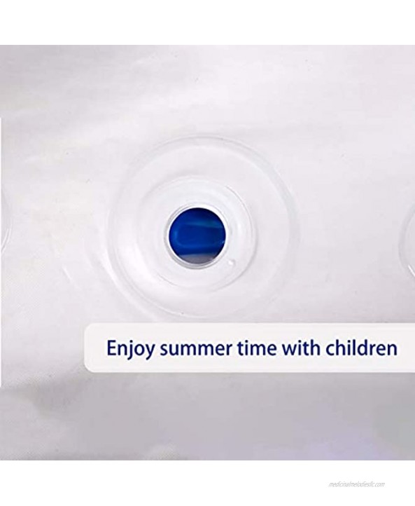Inflatable Pool Kiddie Pool Swimming Pool for Kids Family Friends Summer Party Backyard Outdoors 103.15 x 68.9 x 19.69 inch