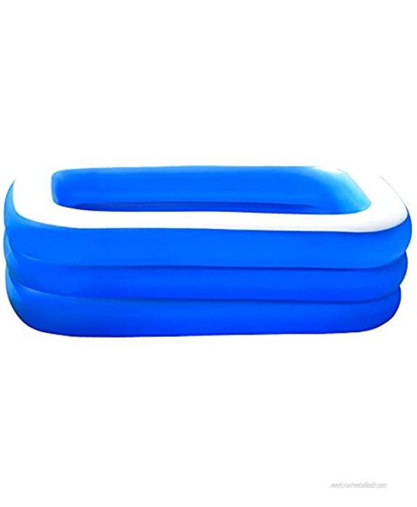 Inflatable Swimming Pool,71 X 55 X 24 Middle Size Kiddie Pool Family Swimming Pool for kids,Inflatable Pool for Backyard Garden Lounge Outdoor Summer Swim Center