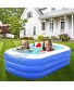Inflatable Swimming Pool,71" X 55" X 24" Middle Size Kiddie Pool Family Swimming Pool for kids,Inflatable Pool for Backyard Garden Lounge Outdoor Summer Swim Center