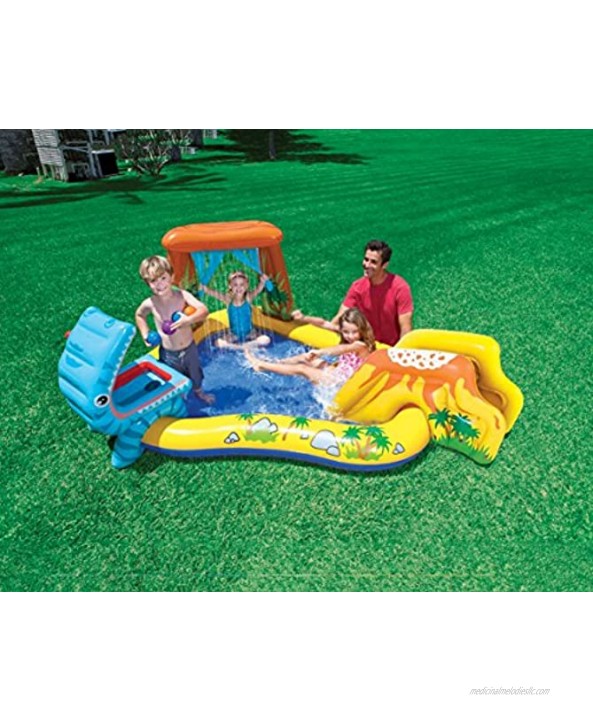 Intex Dinosaur Inflatable Play Center 98in X 75in X 43in for Ages 2+
