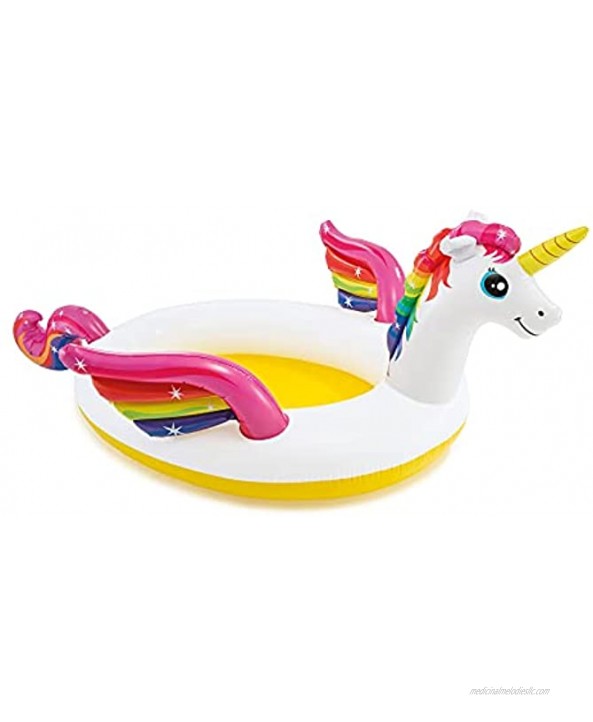 Intex Mystic Unicorn Inflatable Spray Pool 107 X 76 X 41 for Ages 2+