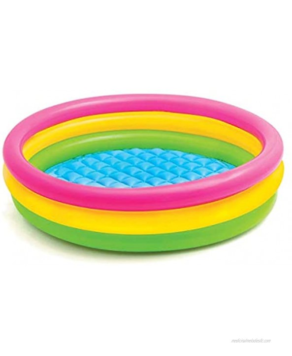 Intex Sunset Glow 45 x 10 Soft Inflatable Colorful Kiddie 3+ Swimming Pool