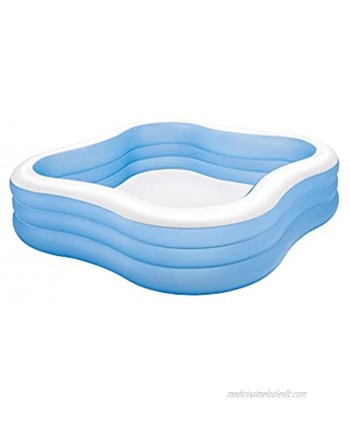 Intex Swim Center Family Inflatable Pool 90" X 90" X 22" for Ages 6+ Color may vary