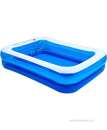 Jilong Rectangular Inflatable Kiddie Pool Blue 79" x 59" x 20"