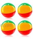 4 Pieces Beach Balls Inflatable Beach Balls Large Rainbow Pool Toys Swimming Pool Party Ball for Summer Beach Water Play Toy Pool and Party Favor