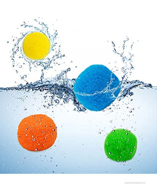 48 Pack Water Balls Toy Reusable Splash Water Balls with Bag for Kids & Adults Anytime Party Favors Toys,Activity Pool and Beach Fun Perfect for Outdoor Play