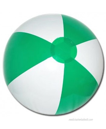 Beachballs 16'' Green & White Beach Ball