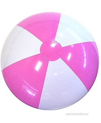 Beachballs 24'' Pink & White Beach Ball