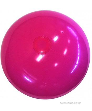 Beachballs 24'' Solid Hot Pink Beach Ball