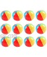 Inflatable Beach Ball 12 Inches Rainbow Colored Inflatable Swimming Pool Ball Blow up Beach Pool Ball Toys for Kids Birthday Party Supplies Favors Luau Decorations