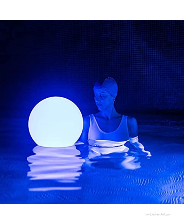Inflatable LED Glow Balls for Pool with Remote Control 16 in 4 Pack