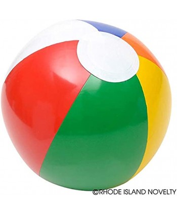 Rhode Island Novelty Inflatable 12 Inch Multicolored Beach Balls Set of 12