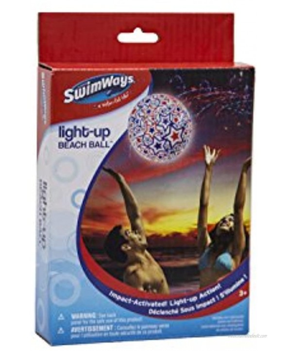 SwimWays Light-Up Beach Ball Assorted 8 12310