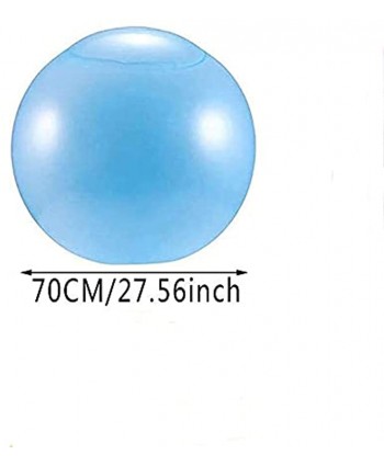 Uhndwk Bubble Ball Inflatable Fun Ball Amazing Super Wubble Bubble Ball Water Ball Beach Garden Ball for Adults Kids Outdoor Indoor Activities,Soft Tear-Resistant Bounce BalloonBlue,27.5 inch