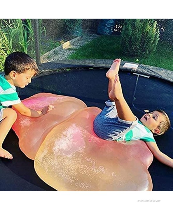 Water Ball Bubble Ball Toy 47'' for Adults Giant Inflatable Beach Ball Soft Rubber Ball Jelly Balloon Balls for Outdoor Party