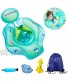 Baby Swim Floats for Infants Inflatable Swimming Float Ring with Bottom Support and Swim Buoy Floats for Kids Toy Pond Swimming Pool Bathtub and Seaside