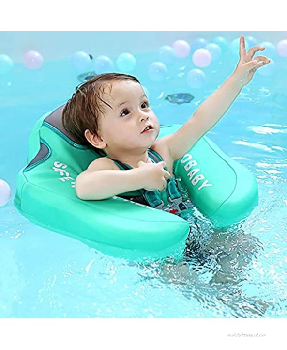 GKASA Swimming Float Non-Inflatable Baby Solid Swimming Rings Toys Swim Pools Tools Anti-Rollover Seat Belt for Infants Aged 3-24 Months