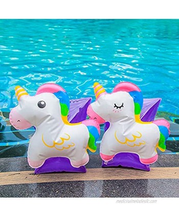 Gogokids Kids' Inflatable Swimming Armbands Children Float Bands Water Wings Swimming Armlets Float Sleeves for Children Kids Learning Swimming 2 Pack 3-6 Years