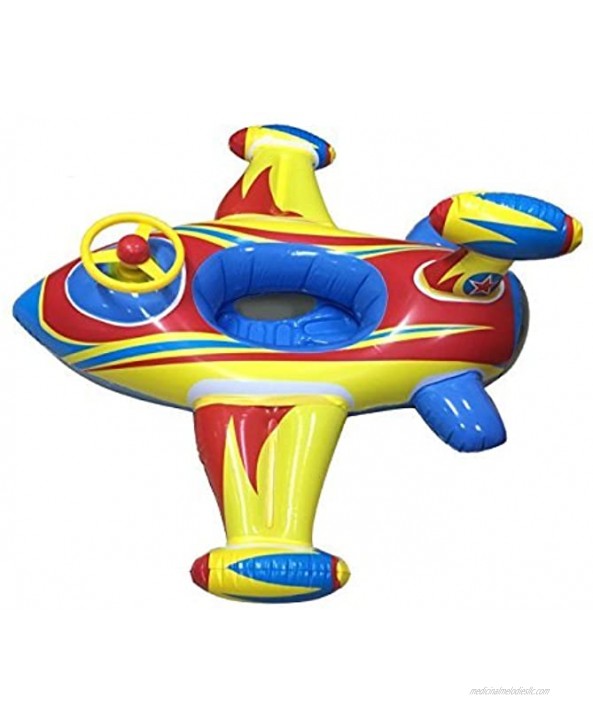 HSOMiD Inflatable Airplane Baby Kids Toddler Infant Swimming Float Seat Boat Pool Ring D Type