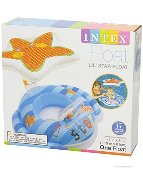 Intex 56582EP Inflatable Lil' Star Baby Float 47 x 32 Inch