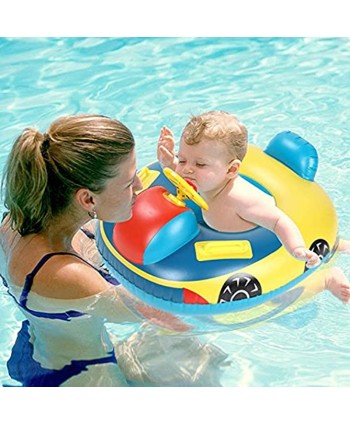 Kids Baby Swimming Float PVC Inflatable Pool Floaties Toys Swimming Pool Float Boat Seat Swim Rings Summer Swim Float Air Bed for Infant Boys Girls Toddlers 1-4 Years Outdoor Beach Water Bath Toys
