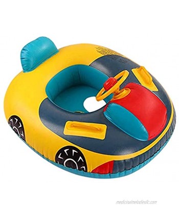 Kids Baby Swimming Float PVC Inflatable Pool Floaties Toys Swimming Pool Float Boat Seat Swim Rings Summer Swim Float Air Bed for Infant Boys Girls Toddlers 1-4 Years Outdoor Beach Water Bath Toys