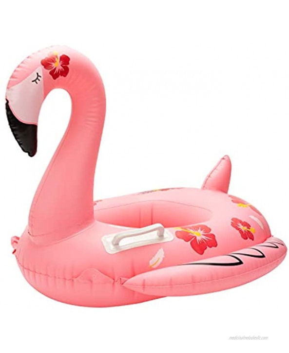 R HORSE Baby Swimming Inflatable Float Flamingo Pattern Inflatable Float Swimming Ring Infant Boat Pool Ring Yacht Swimming Rings Summer Pool Float Toddler Baby Inflatable Float for Baby Aged 1-3