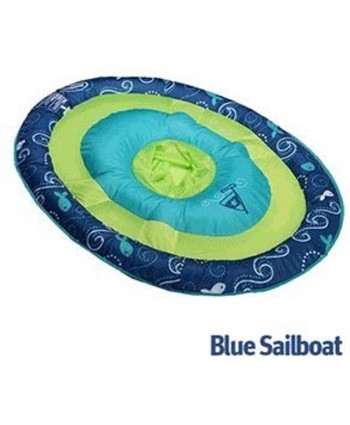SwimWays Baby Spring Float Sun Canopy Teal and Lime Sail Boat and Fish