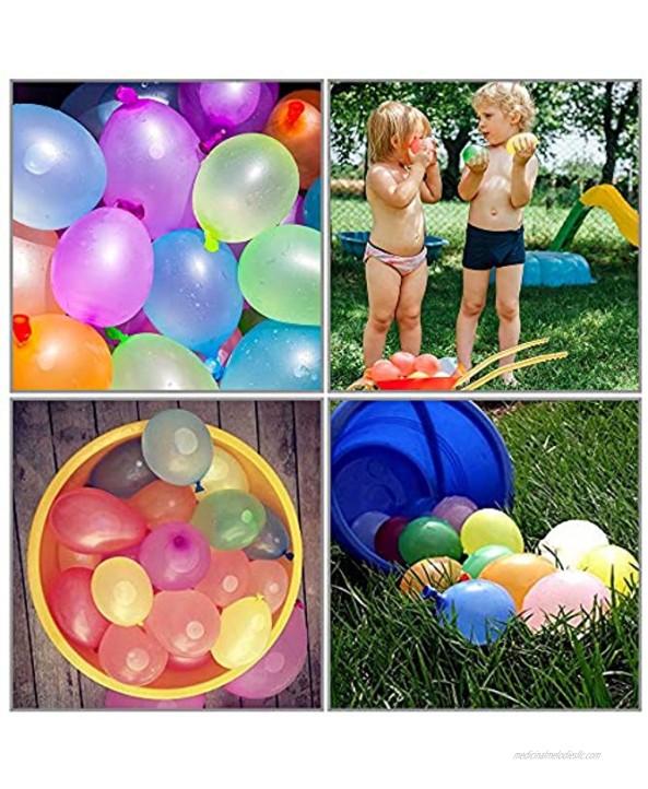 1500 Pack Water Balloons with 8 Refill Kits Latex Bomb for Water Sports Fun Splash Fights for Pools and Outdoors,Summer Outdoor Water Games and Party Favors