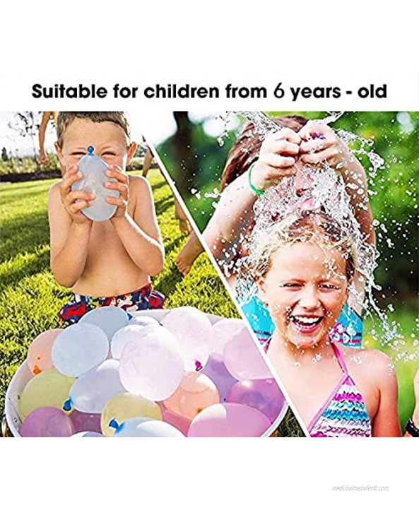 550 PCS Water Balloons with Refill Kits Latex Later Bomb Balloons Splash Fun Summer Outdoor Party Supplies for Kids and Adults