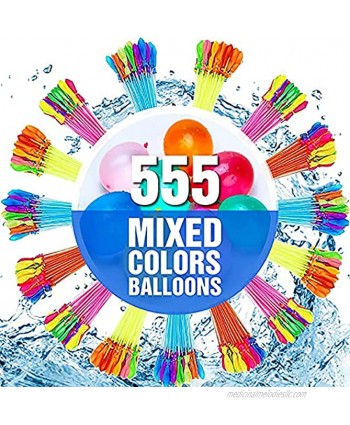 555 water balloons water balloons quick fill self sealing water toys summer outdoor fun game party for kids and adults