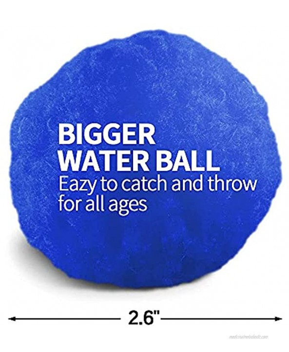 75 Pcs 2.6 Reusable Water Balls Splash Balls for Summer Outdoor Fun Pool Toys and Water Toys Water Balloons Fight Accessories for Pool Trampoline and Beach
