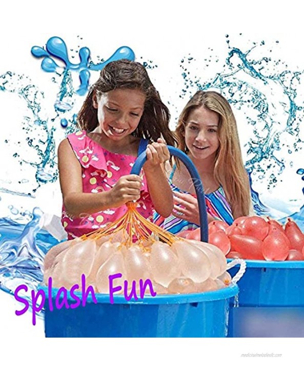 FEECHAGIER Water Balloons for Kids Girls Boys Balloons Set Party Games Quick Fill 300 Balloons 9 Bunches for Swimming Pool Outdoor Summer Fun3