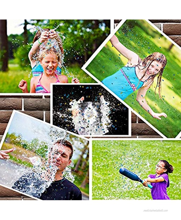 Instant Water Balloons 300 Self-Sealing Water Balloons and 10000 Water Beads Super Water Balloon Sensory Toys for Splash Fun Kids and Adults Party