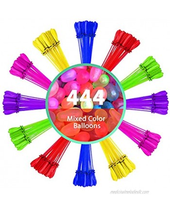Splash A Balloon Biodegradable Water Balloons Quick Fill self Sealing Extra Easy Hot Summer Outdoor Kids Games bloonies Water Toys Kid Set 444