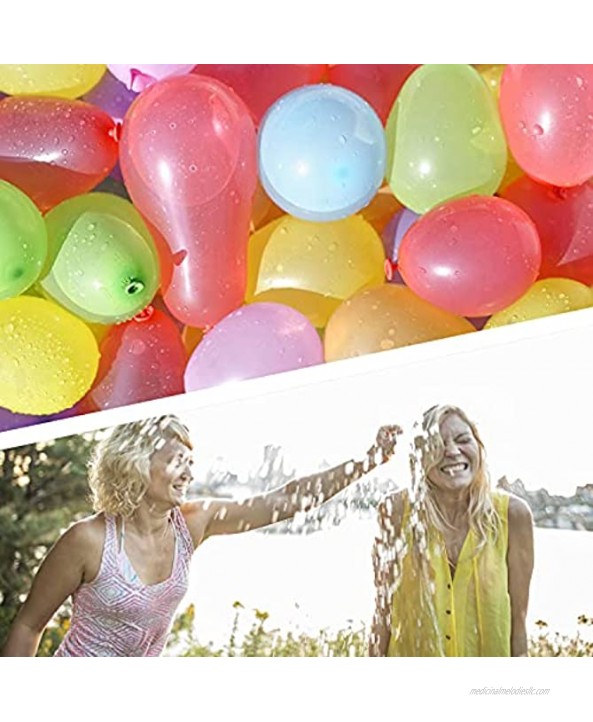 Water Balloons 555 PCS MYWHITENG Quick Fill Self Sealing Water Balloons Set Pool Party Toys for Kids Adults Easy Fun Summer Outdoor Water Bomb Fight Games Balloons Set Party Games 555pack