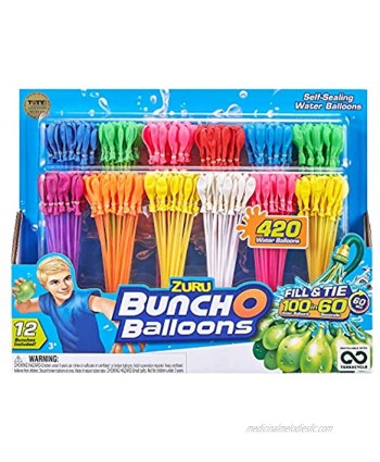 Water Balloons Bunch of Balloons Rapid Refill 12 Pack 420 Balloons