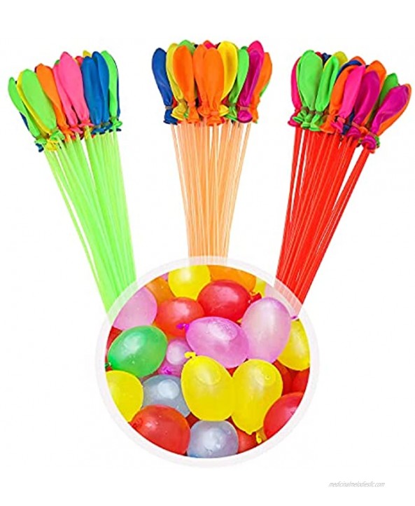 Water Balloons for Kids Boys and Girls,  Instant Self Sealing Water Balloons 3 bunches – 111 Total Water Balloons