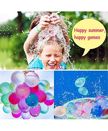 Water Balloons RQUKWRD 555 PCS Quick Fill Self Sealing Water Balloons Set Pool Party Toys for Kids Adult Easy Fun Summer Outdoor Water Bomb Fight Games Balloons Set Party Games