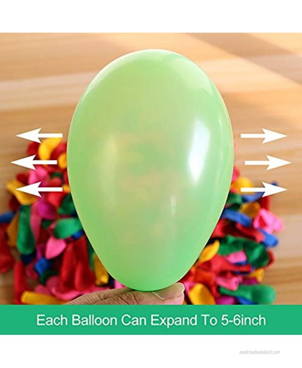 Water Balloons with Refill Kits 1500 Pack Easy Quick Filling Latex Water Bomb Balloons Fight Games,Summer Splash Water Balloons for Kids and Adults