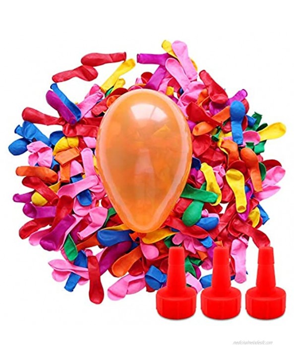 Water Balloons with Refill Kits 1500 Pack Easy Quick Filling Latex Water Bomb Balloons Fight Games,Summer Splash Water Balloons for Kids and Adults