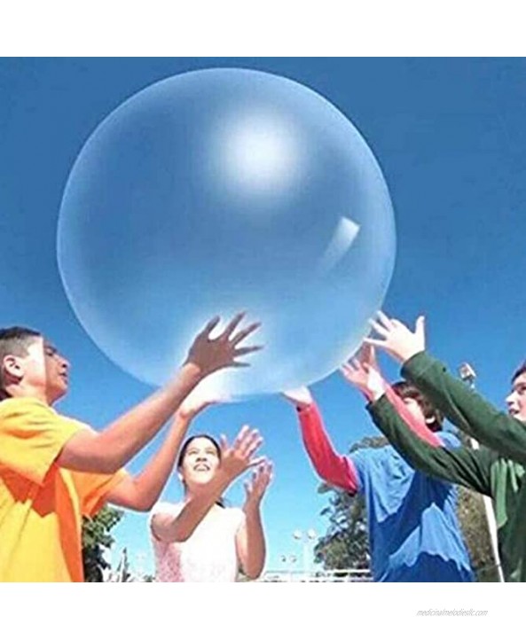 WELLIN 2PCS Water-Filled Interactive Rubber Big Amazing Bubble Balls by BubbleWorld Big Bubble Ball Water Filled Ball