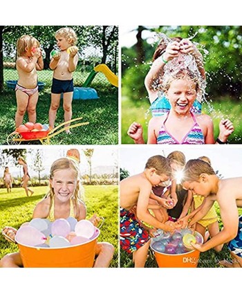 ZHZH water balloon suit party game fast water injection 555 boys and girls adult party swimming pool and fast water balloon latex instant water bomb fighting game package 13*11in