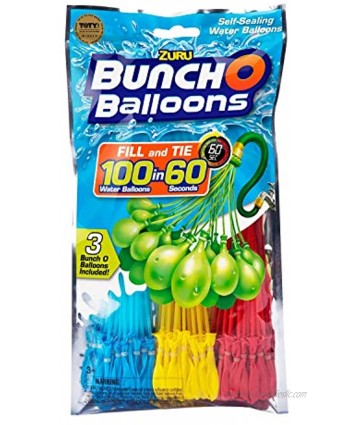 ZURU Best Value Family Fun Bunch O Balloons Instant 100 Self-Sealing Water Balloons Complete 2 Pack Gift Set Bundle 200 Balloons